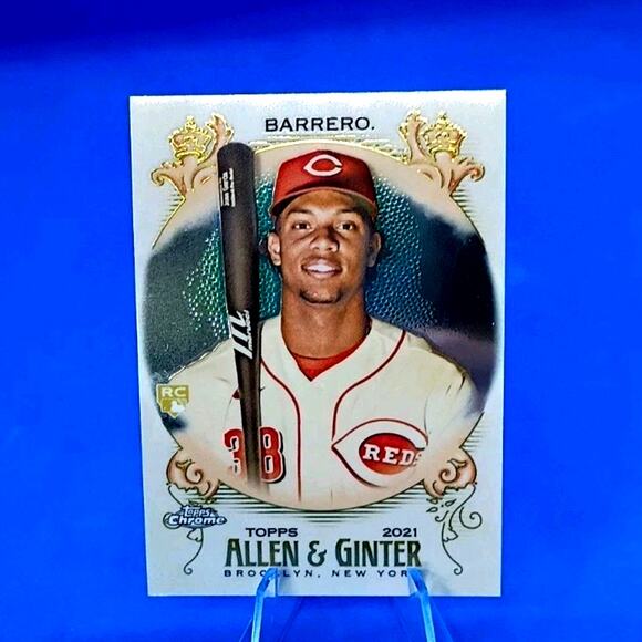 2021 Topps Allen & Ginter Chrome Jose Barrero Cincinnati Reds #247 - Picture 3 of 5